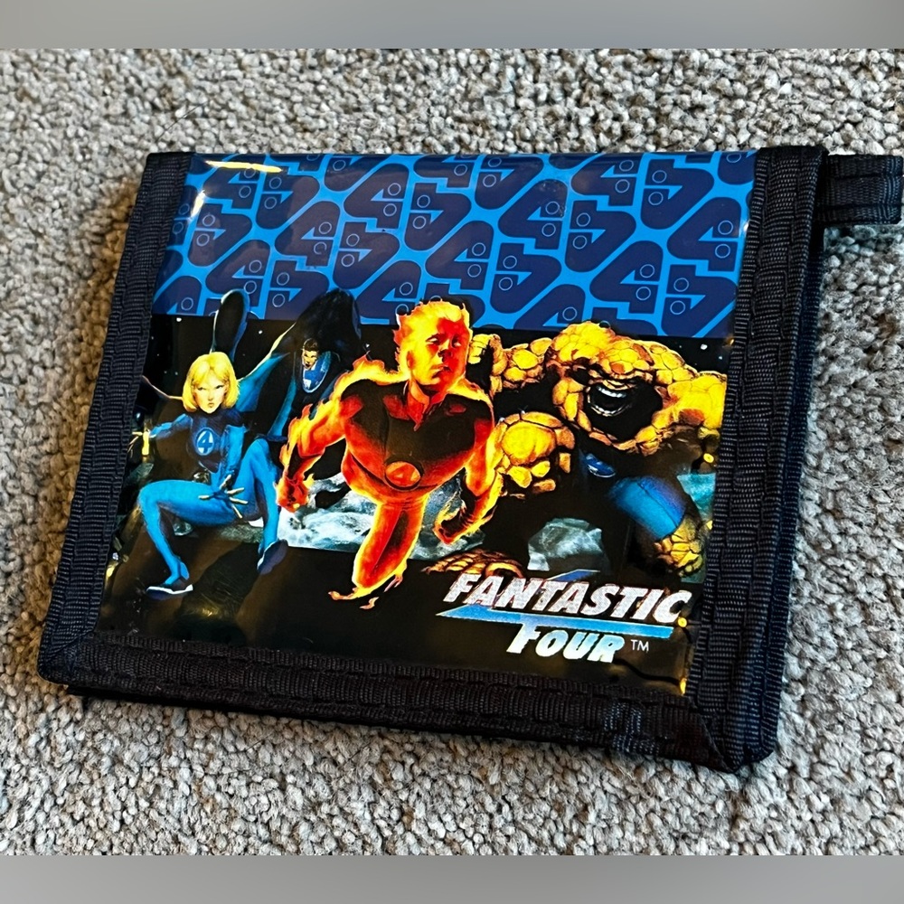 Vintage 2005 Marvel Fantastic Four Velcro Wallet